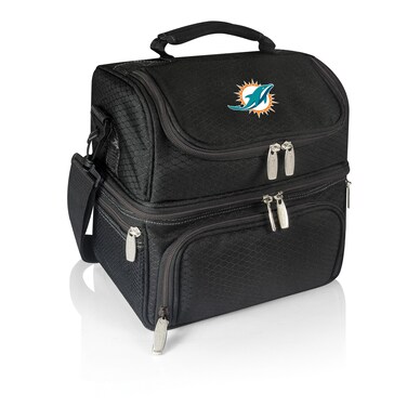 PICNIC TIME Black Miami Dolphins Pranzo Lunch Tote