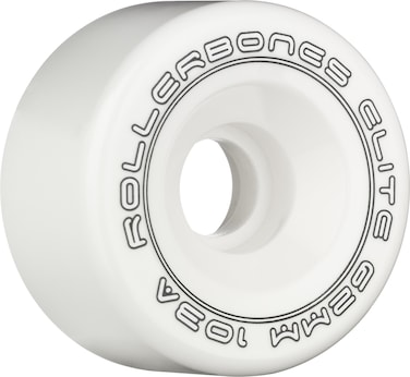 Rollerbones Art Elite 103A Competition Roller Skate Wheels Set of 8 White 62mm