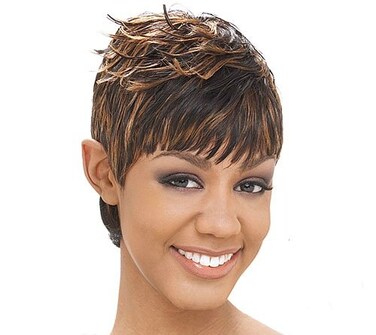 Milky Way Human Hair Weave Short Cut Series SG_27Pcs 1b