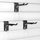 Proslat 13010 Double 8Inch Locking Hooks Designed for Proslat PVC Slatwall 3Pack