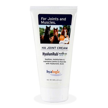 Hyalogic HA Joint Cream for Horses 6 oz Hyaluronic Acid Soothes Equine Joints and Muscles  HyalunRub