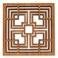 Frank Lloyd Wright Storer Textile Block Hardwood Trivet and Wall Decor