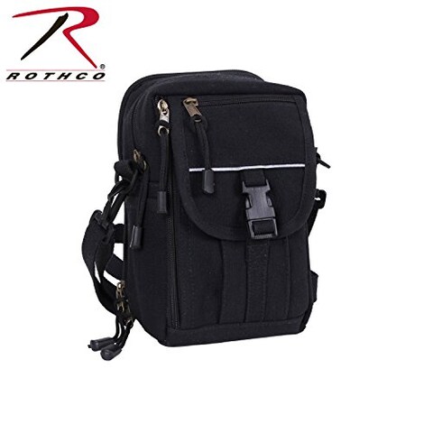 Rothco Heavyweight Classic Canvas Passport Travel Pouch Black