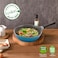 Neoflam Eela 12 Non Stick Chefs Wok with Glass Lid Stir Fry Pan and POFAFree Ceramic Coating for Cooking Saute Vegetables Meat Fish 12 inch Deep Blue Handle assemble required