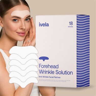 Ivela Forehead Wrinkle Patches 18 Pack  Forehead AntiWrinkle Patch Smoothing Treatment  Collagen Silicone Wrinkle Patches  Anti Wrinkle Treatment  Sooting Silicone Patches for Wrinkles