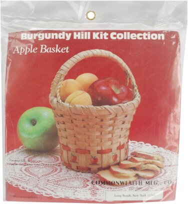 Commonwealth Basket Burgundy Hill Basket Kit Apple Basket 6X6X9