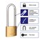 BRINKS  40mm Solid Brass Keyed Padlock with 25 Shackle Clearance 2Pack  Chrome Plated with Hardened Steel Shackle 17142201