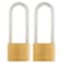 BRINKS  40mm Solid Brass Keyed Padlock with 25 Shackle Clearance 2Pack  Chrome Plated with Hardened Steel Shackle 17142201