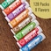 YesBes 128 Pack Lip Balm Natural Lip Balm Bulk with Vitamin E and Coconut Oil Moisturizing Lip Balm for Dry Cracked Lips Lip Balm for Stocking Stuffers  8 Flavors