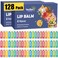 YesBes 128 Pack Lip Balm Natural Lip Balm Bulk with Vitamin E and Coconut Oil Moisturizing Lip Balm for Dry Cracked Lips Lip Balm for Stocking Stuffers  8 Flavors