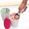 Tovolo Sweet Treat Reusable Ice Cream Container for Homemade Ice Cream Pink  1 Quart Stackable Storage Tubs with Silicone Lids for Freezer  BPAFree  DishwasherSafe