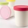 Tovolo Sweet Treat Reusable Ice Cream Container for Homemade Ice Cream Pink  1 Quart Stackable Storage Tubs with Silicone Lids for Freezer  BPAFree  DishwasherSafe