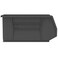 AkroMils AkroBins 30240 Plastic Hanging Stackable Storage Organizer Bin 15Inch x 8Inch x 7Inch Black 12Pack