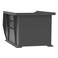 AkroMils AkroBins 30240 Plastic Hanging Stackable Storage Organizer Bin 15Inch x 8Inch x 7Inch Black 12Pack