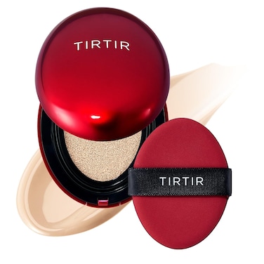 TIRTIR Mask Fit Red Cushion Foundation  Full coverage Weighless Skin fit Satin Glow Finish Korean cushion foundation 17N Vanilla 063 Fl Oz Pack of 1