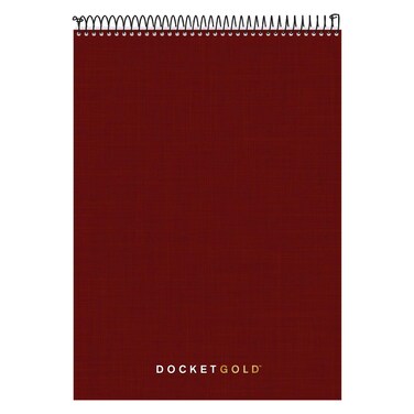 Tops Docket Gold Project Planner 812 x 1134 TopWire Bound Project Rule Burgundy Cover 70 Sheets 63753