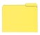 Smead Poly File Folder 13Cut Tab Letter Size Yellow 24 Per Box 10504