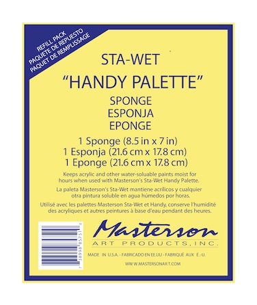 Masterson StaWet Handy Palette Sponge Refill 1 Pack