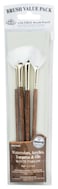 Royal Brush Langnickel White Taklon Brush Set Value Pack Fan