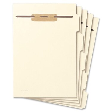 Smead Folder Divider with Fastener Side 15Cut Tab Letter Size Manila 50 per Pack 35605