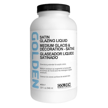 Golden Acrylic Medium Glazing Liquid 32 Oz Satin