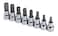SK Tools USA 38 Drive 8 Piece Standard Metric Chrome Hex Bit Socket Set 5MM  12MM  19708