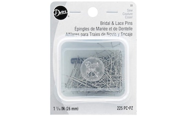 Dritz 33 Bridal  Lace Pins 1116Inch 225Count Nickel