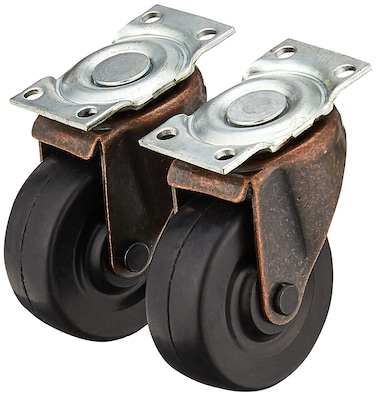 Shepherd Hardware 9346 2Inch Medium Duty Plate Caster 2Pack