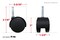 Shepherd Hardware 9418 2Inch Office Chair Caster Twin Wheel 516Inch Stem Diameter 75lb Load Capacity Black 2 Count Pack of 1
