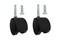 Shepherd Hardware 9418 2Inch Office Chair Caster Twin Wheel 516Inch Stem Diameter 75lb Load Capacity Black 2 Count Pack of 1