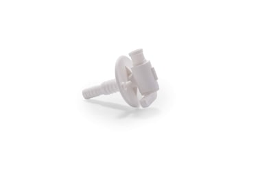 Camco RV Water Tank Drain Valve  Features a Durable Plastic Construction Comes with a Flange and is Used with 34Inch or 12Inch Vinyl Tubing 22223
