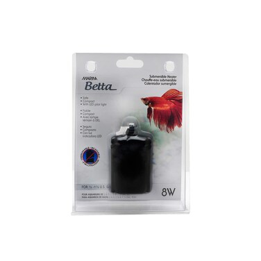 Marina Betta Fish 8W Submersible Heater  For Fish Tank Aquariums up to 15 US Gallons 5 L