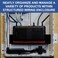 Legrand  OnQ Structured Media Enclosure Mounting Plate Universal Mounting Plate FullWidth Mounting Plate with 75FT Velcro Roll Recessed Wall Plate to Organize Products Black 36490401