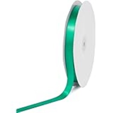 Creative Ideas Solid Satin Ribbon 58Inch by 100 Yard Emerald Green Solid