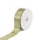 Creative Ideas Solid Satin Ribbon 112Inch by 50 Yard Moss Green Solid