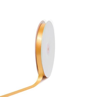 Creative Ideas Solid Satin Ribbon 58Inch by 100 Yard Light Gold Solid