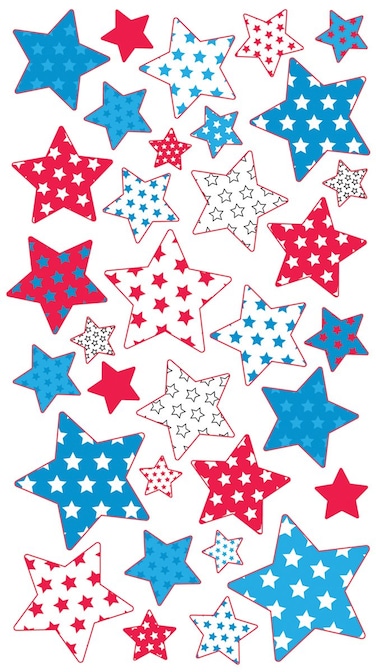 Sticko Stickco RED White Blue Stars 5200279 Other