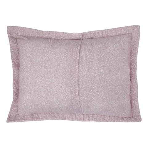 Laura Ashley  King Quilt Set Reversible Cotton Bedding with Matching Shams Lightweight Home Decor for All Seasons Lidia Pink King