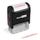 Confidential Self Inking Rubber Stamp  Red Ink