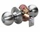Master Lock BAO0115 Keyed Ball Door Knob with Lock Satin Nickel