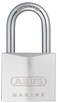 ABUS 75IB40HB40 Marine Grade Chrome Plated Brass Padlock with 1 12 Stainless Steel Shackle Keyed Different