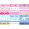 Morex Ribbon Bobbin Ribbon for Scrapbooking Welcome Baby 24Pack Pastel Small