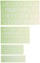 Alvin 4Piece Lettering Stencil Template Set Drawing and Tracing Tools