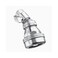 Sloan AC11 ActOMatic Volume Control Showerhead 25 GPM Flow Rate  Standard with Thumb Screw Fingertip Control SelfCleaning Spray Disc Polished Chrome Finish 4020100