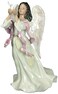 Cosmos 96571 Fine Porcelain African American Angel Musical Figurine 918Inch  Green