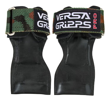 Versa Gripps Pro Made in the USA Wrist Straps for Weightlifting Alternative the Best Training Accessory Camo SM