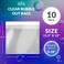 ABC Clear Bubble Out Bags 12 x 115 Inches Pack of 10 Polyethylene Self Seal Bubble Pouches Cushioning Clear Bubble Bags for Packing Clear Bubble Envelopes Clear Bubble Out Pouches