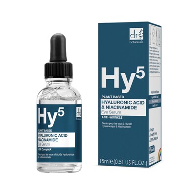 Dr Botanicals 5 Hyaluronic Acid  5 Niacinamide Eye Serum 15ml  Eye Serum for Wrinkle Reduction Pore Refinement  to Enhance Skin Texture  Advanced AntiAging Formula