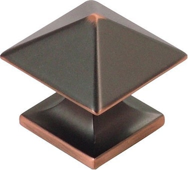 Hickory Hardware P3015VBZSS Studio Collection Knob 114 Inch Square OilRubbed Bronze Highlighted