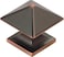 Hickory Hardware P3015VBZSS Studio Collection Knob 114 Inch Square OilRubbed Bronze Highlighted